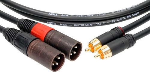 Кабель Klotz AL-RM0300 RCA - XLR (3 м, черный)