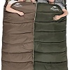 Спальный мешок Naturehike U350 NH20MSD07 (правая молния, коричневый)