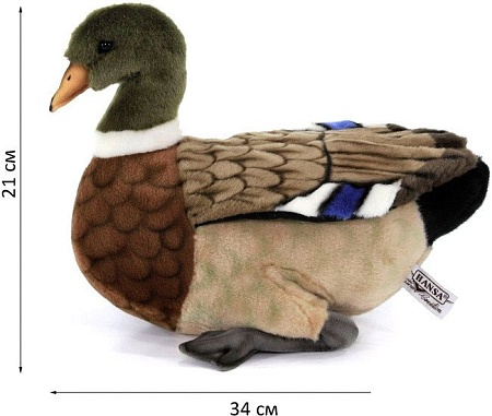 Классическая игрушка Hansa Сreation Утка кряква 3601 (34 см)
