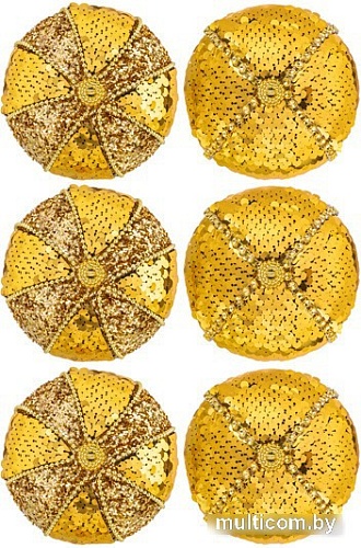 Елочная игрушка Elan Gallery Золотые пайетки 970103 (золотистый)