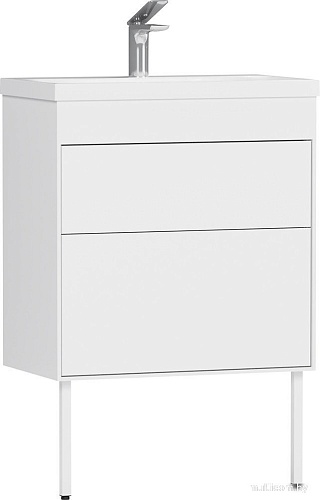 Belux Тумба под умывальник Порто Н 70-02 (1, белый глянцевый)