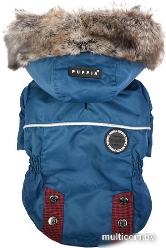 Куртка для животных Puppia Brock с капюшоном PAUD-JM1851-TE-M (синий)