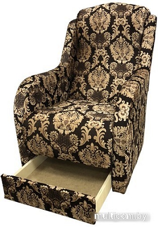 Интерьерное кресло Асмана Дачник-1 (вензель/велюр)