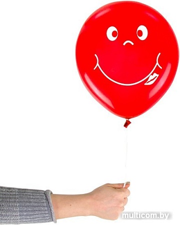 Набор воздушных шаров Золотая сказка Смайл 105017 (5 шт, 5 цв)