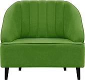 Интерьерное кресло Brioli Донато (велюр, B26 зеленый/темные ножки)