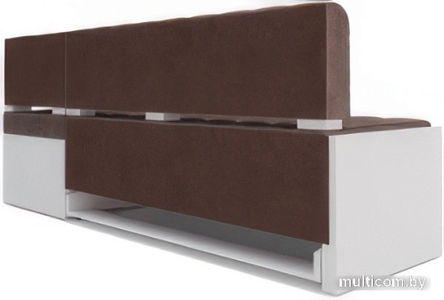 Угловой диван Мебель-АРС Ганновер правый 208x82x133 (серо-шоколадный Star Мelvet 60 Сofee)