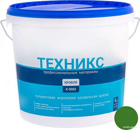 Техникс Для кровли К-5002 5 кг (зеленый)