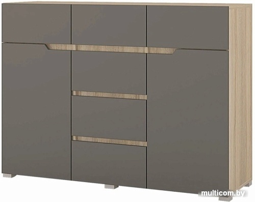 Комод Горизонт Анталия 1200 (дуб сонома-графит софт)