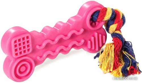 Игрушка для собак Triol Косточка с веревкой 12191142