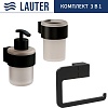 Набор аксессуаров для ванной Lauter 21TS3019 + 21TS3021 + 21TS3015 (Matt Black, 3 предмета)