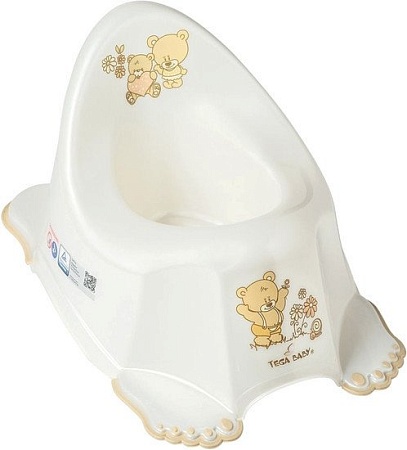 Детский горшок Tega Мишки MS-013-118 (белый жемчуг)