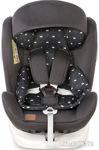 Детское автокресло Lorelli Lusso SPS Isofix 2020 (black crowns)