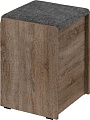 Пуфик Bon Mebel Чикаго малый тип 1 (дуб сонома трюфель/серый)