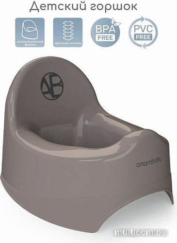 Детский горшок Amarobaby Elect AB221101El/11 (серый)