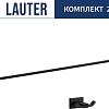 Набор аксессуаров для ванной Lauter 21TS1010 + 21TS1014 (Matt Black, 2 предмета)