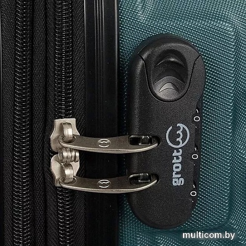 Чемодан-спиннер Grott 338-9108/5-22 (зеленый)