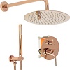 Душевая система Rea Lungo REA-P4111 (розовое золото)