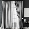 Комплект штор и гардин Pasionaria Каспиан 340x230 (3 шт, серый)