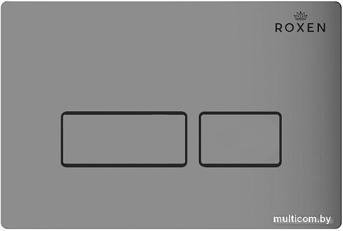Унитаз подвесной Roxen Porto One Rimless 6 в 1 StounFix Slim 607036 (кнопка: матовая)