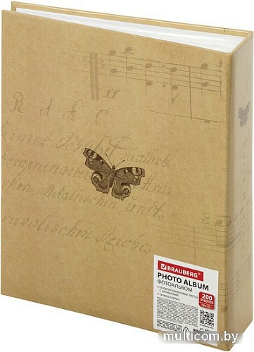 Фотоальбом BRAUBERG Бабочка, крафт 391164