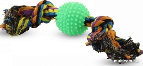 Игрушка для собак Triol Веревка 2 узла и мяч с шипами 0057XJ 31 см