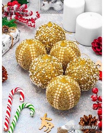 Елочная игрушка Elan Gallery Жемчужины на золотом 970106
