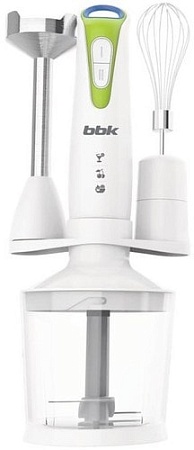Погружной блендер BBK KBH0406 (белый/зеленый)