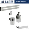 Набор аксессуаров для ванной Lauter 21TS3018 + 21TS3020 + 21TS3010 + 21TS3012 + 21TS3003 (Chrome, 5 предметов)
