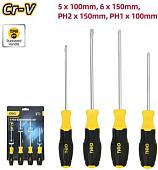 Набор отверток Deli DL630004N (4 предмета)