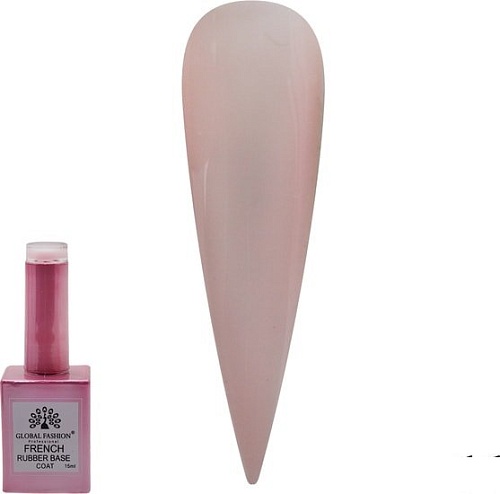 Основа Global Fashion Rubber Base Coat French (тон 11) 15 мл