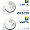 Элементы питания Varta Lithium CR2025 3V 6025229405 (5шт)