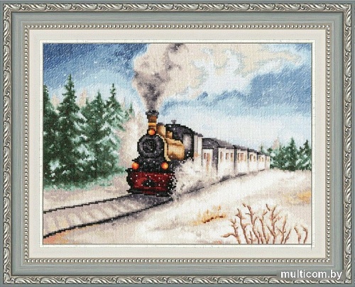 Набор для вышивания Золотое руно Зимний экспресс ДЛ-038