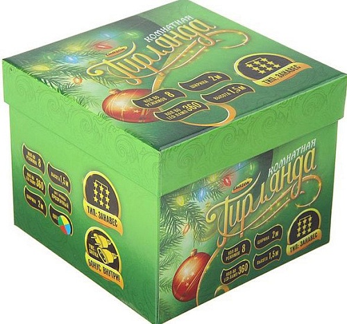 Световой дождь Luazon Led-360 (2x1.5 м, мульти) [1080461]