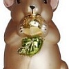 Елочная игрушка Inge's Christmas Figural Glass Ornaments. Мышь 64056H120_1 (коричневый)