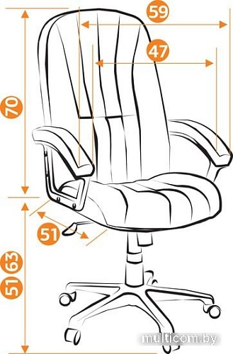 Кресло TetChair CH 888 (серый)