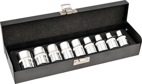 Набор торцевых головок Yato YT-0521 (9 предметов)