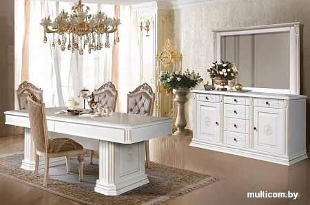 Зеркало ФорестДекоГрупп Бьянка ГН010-12 (белый)