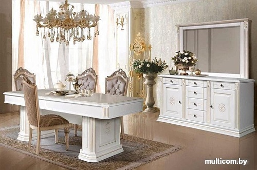 Зеркало ФорестДекоГрупп Бьянка ГН010-12 (белый)