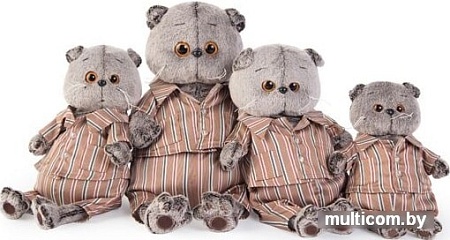 Мягкая игрушка Basik & Co Басик в шелковой пижамке (30 см)