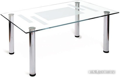 Журнальный столик Мебелик Робер 10М (хром)