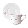 Чашка с блюдцем Mandarin Decor Сердце DS14F24703-250-2W