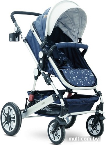Универсальная коляска Lorelli Lora 2019 (3 в 1, синий)
