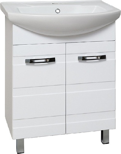 Runo Тумба с умывальником Runo Турин 65 + Элеганс 65 (напольная)