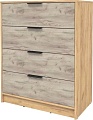 Комод Интерлиния Концепт КТ-К80 (дуб серый/дуб золотой)