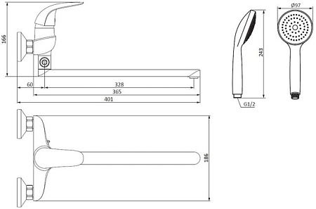 Смеситель RedBlu Palace Bit 319500000