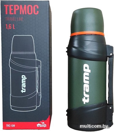 Термос TRAMP Travel Line 1.6л TRC-139ол (оливковый)