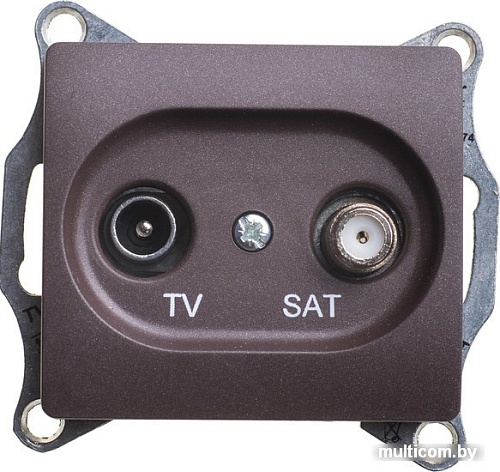 Розетка телевизионная Schneider Electric Glossa GSL000897 (шоколад)
