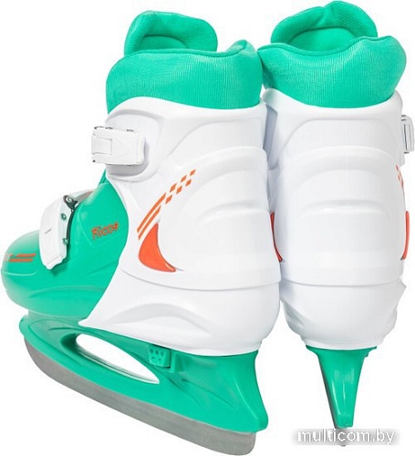 Коньки Ricos Boom PW-229 L (р. 37-40, белый/бирюзовый)