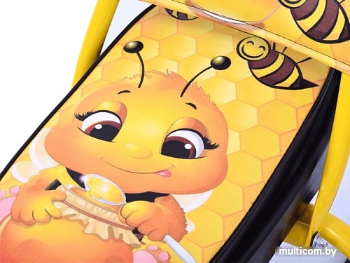 Снегокат Барс Comfort Baby Friends 124 (пчелка, желтый)