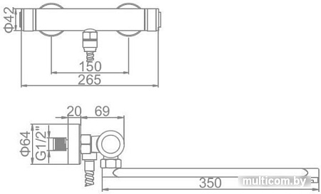 Смеситель Ledeme L2276